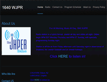 Tablet Screenshot of 1640wjpr.com